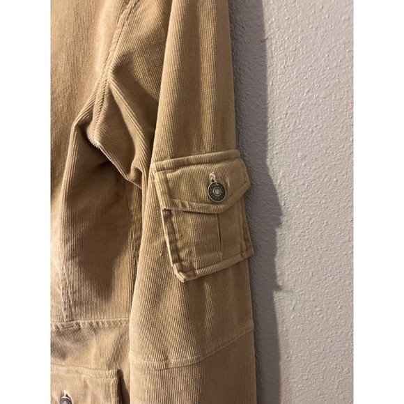 Anthropologie Ruth Corduroy Jacket Camel Brown 4 Small Stretch Cotton - Picture 7 of 11